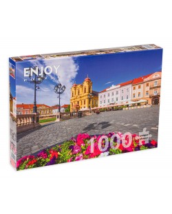Puzzle Enjoy de 1000 piese - Piata Unirii, Timisoara